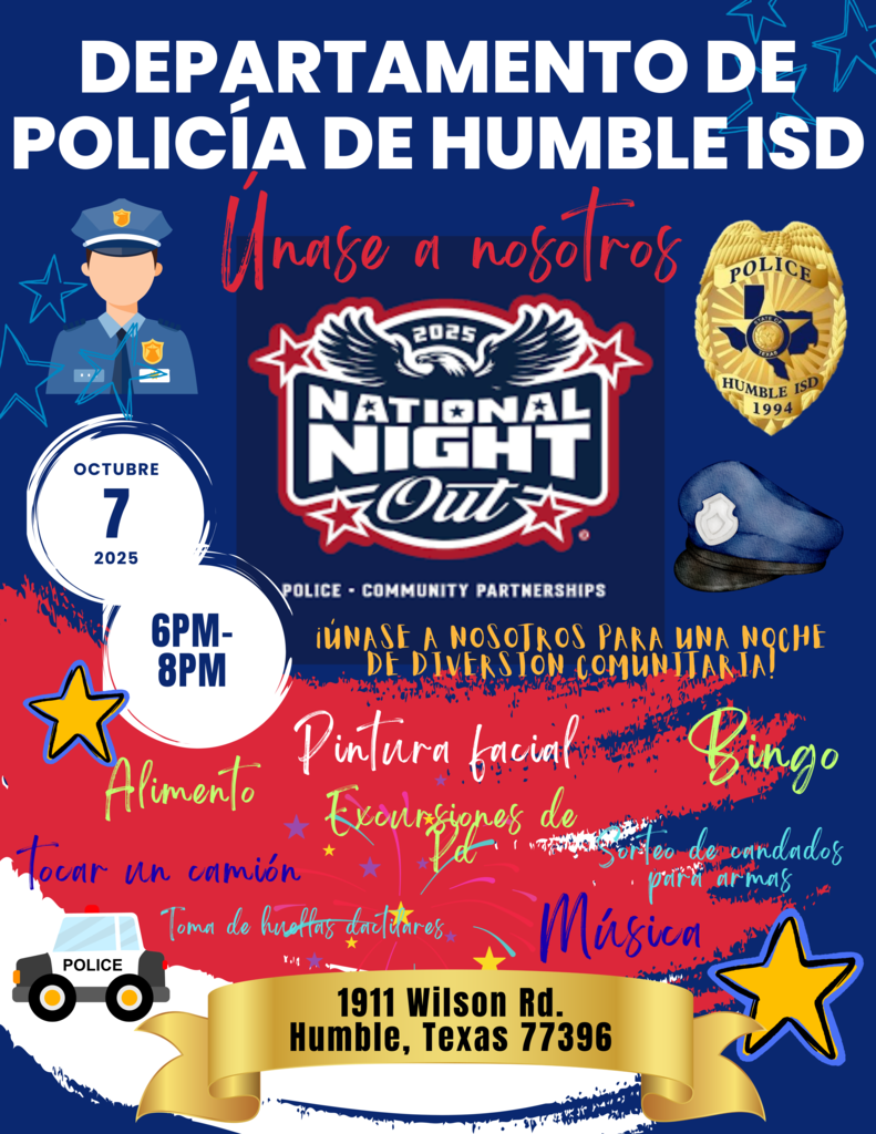 Humble ISD Police Department National Night Out (Spanish)