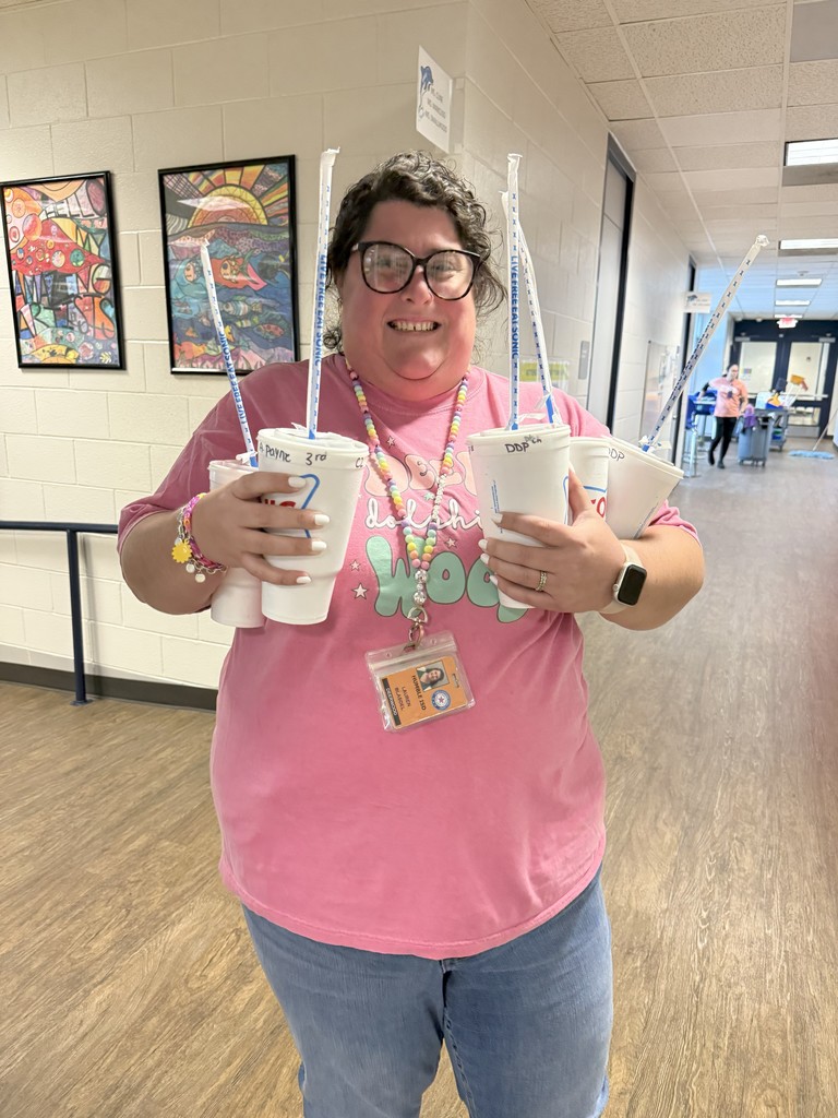 PTA treating our staff to Sonic drinks.