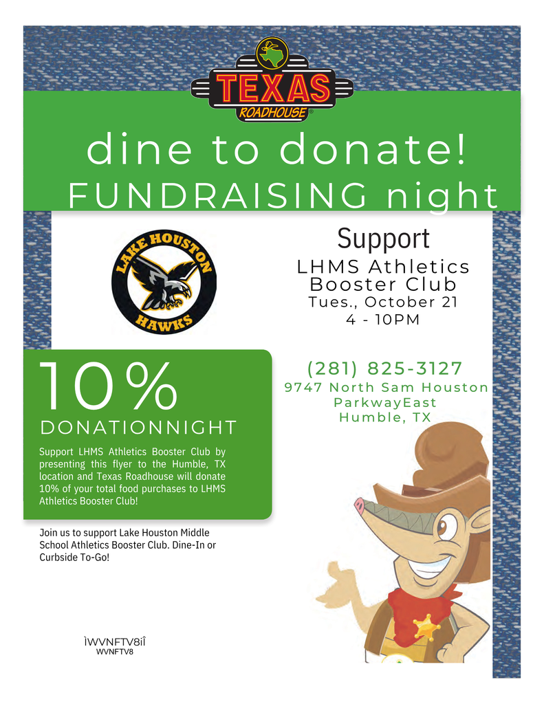 Spirit Night Texas Roadhouse