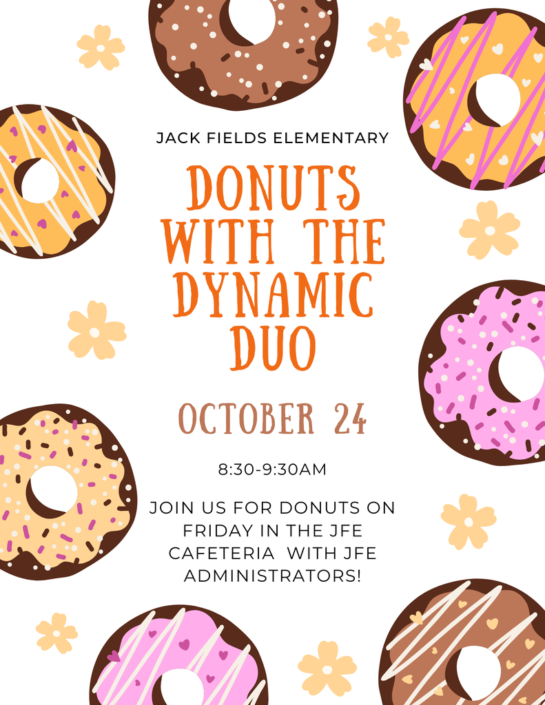 Flyer for donuts with the dynamic duo