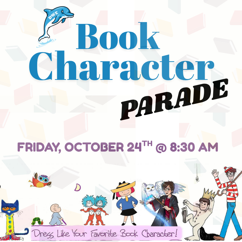 Book Character Parade Oct. 24.