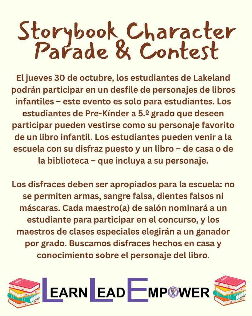 Story book character parade