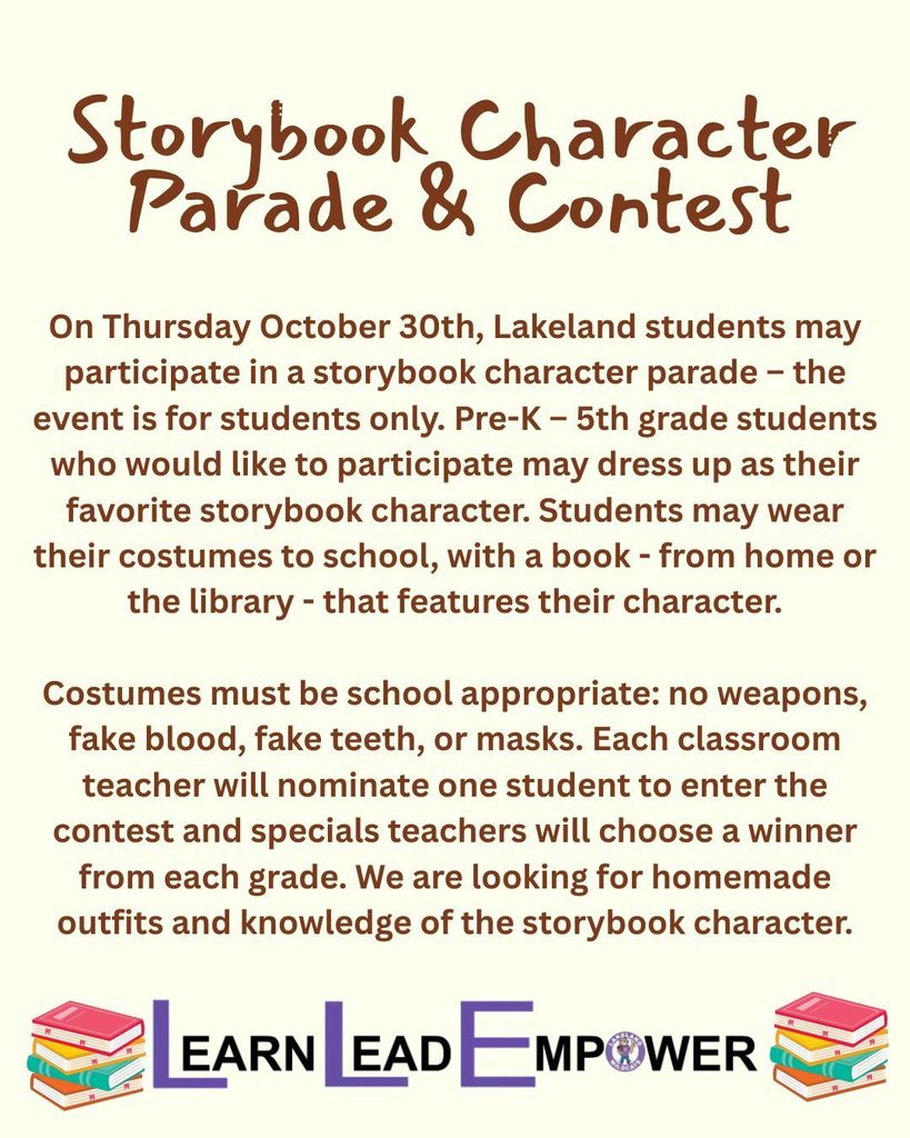Story book character parade