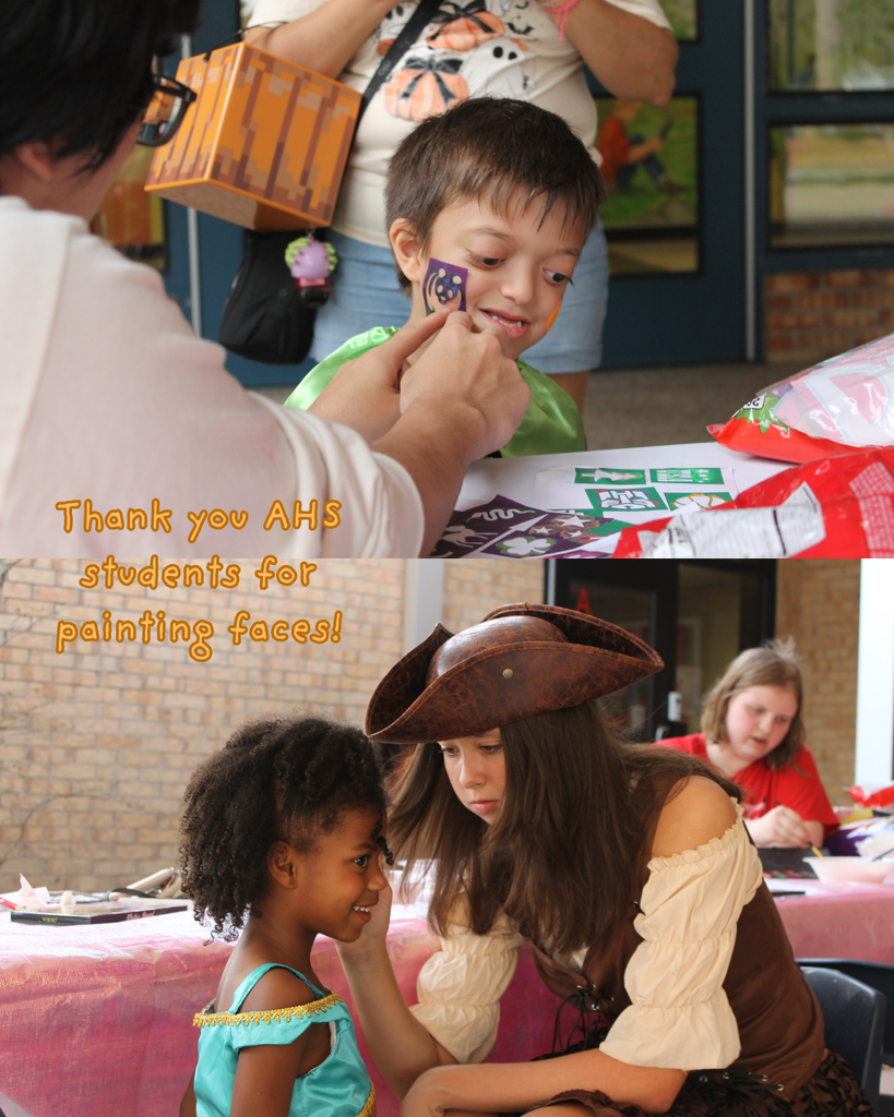 Face painting at fall festival