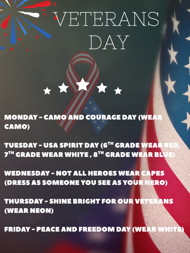 Veterans Day Spirit Week