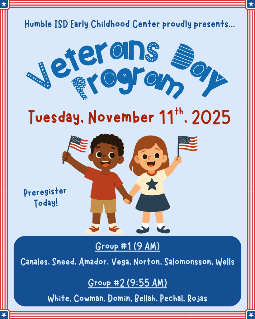Veterans Day Program flyer
