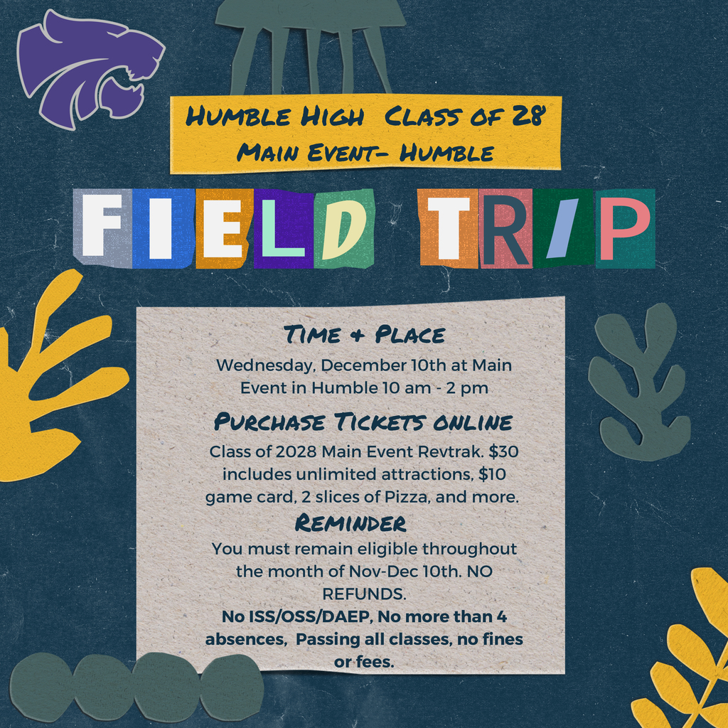 HHS class of 2028 Field Trip Flier