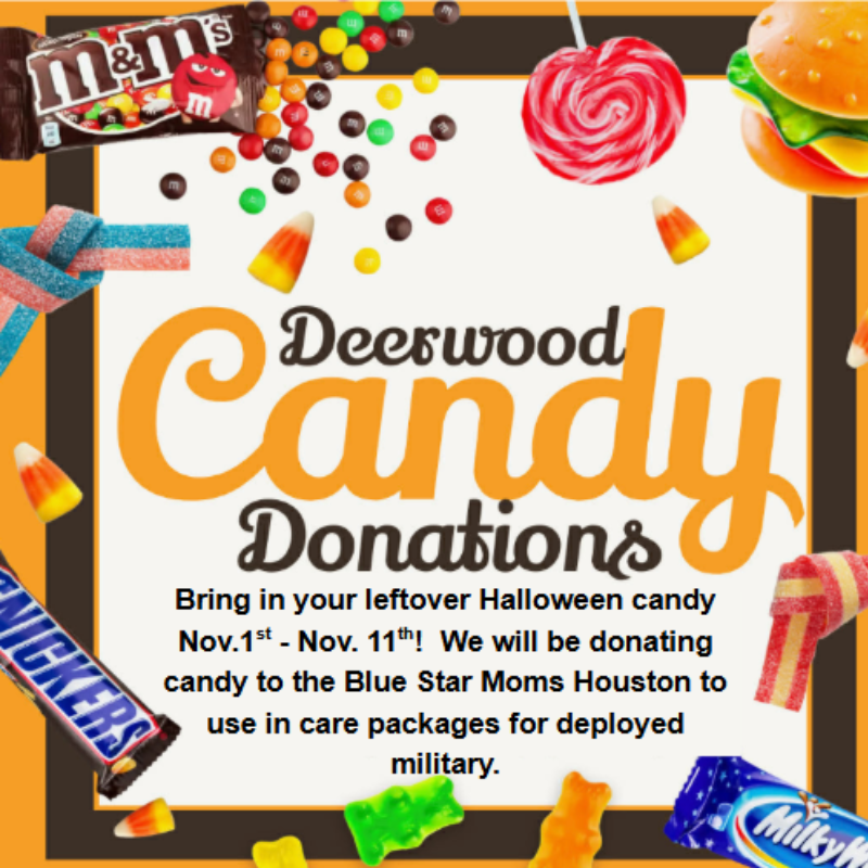 Deerwood Candy Donations