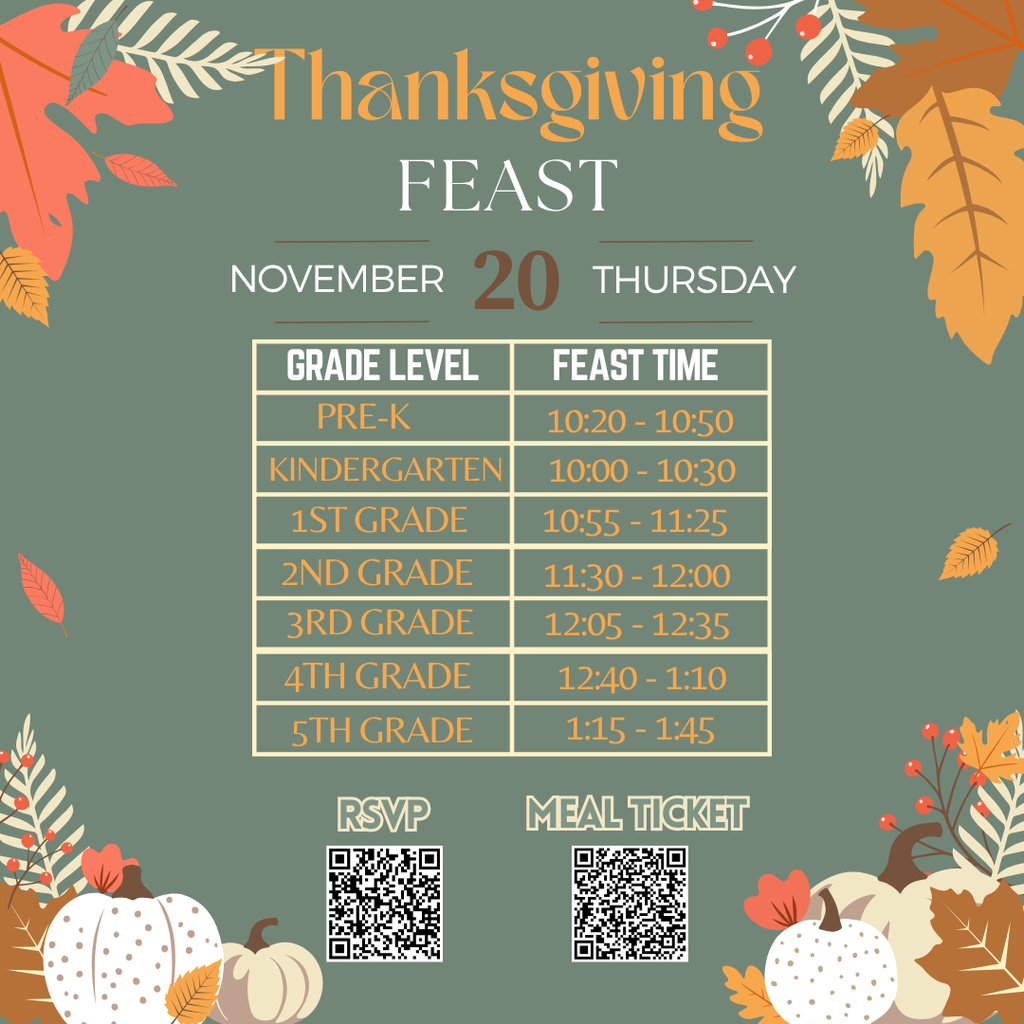 Feast Schedule