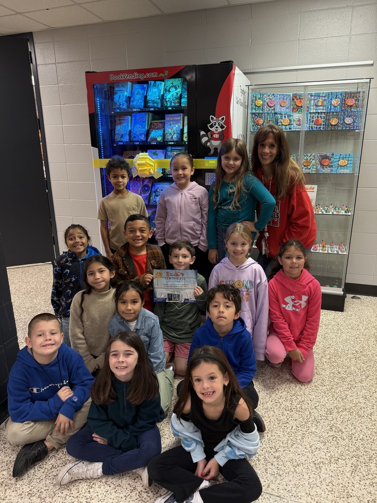 Our Book Vending Machine is officially open for business! Students can now earn golden tokens and choose a brand new book to take home and keep. A huge thank you to Mrs. Alford for writing the grant that brought this amazing incentive to our campus. We are so excited to keep growing readers here at WHE!
