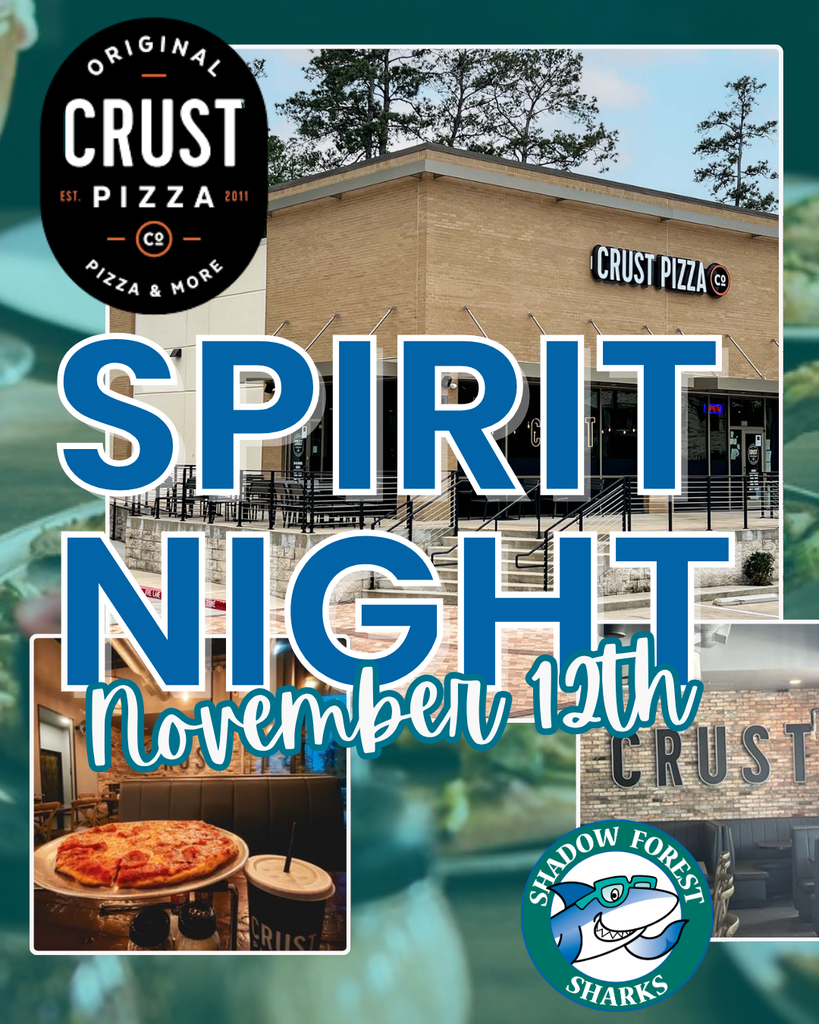 spirit night at crust pizza