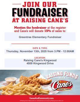 spirit night at Cane's 
