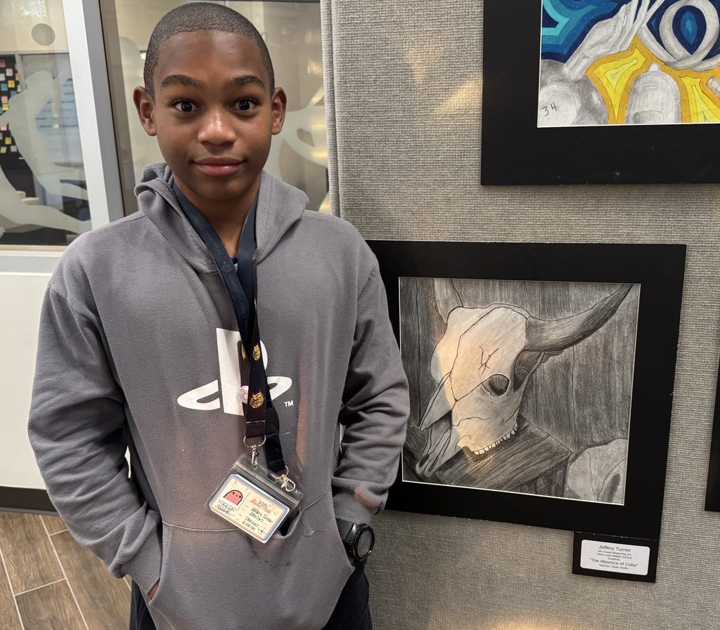 Shoutout to Jeffery! His artwork is now on display at the Administration Building, a well-deserved honor that reflects his exceptional work ethic. 