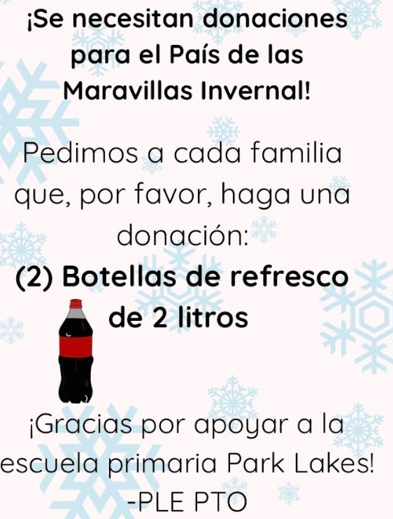 Donations needed for Winter Wonderland flyer