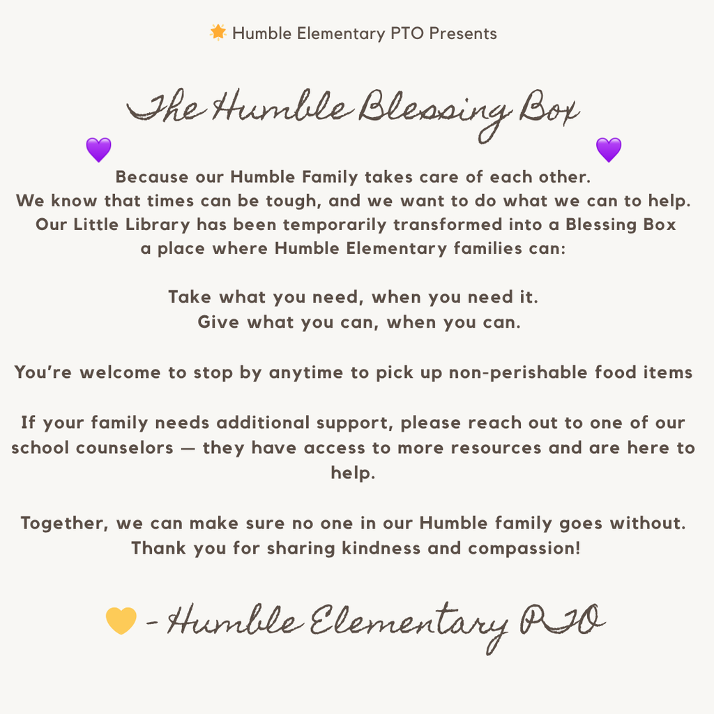 Blessing Box - English