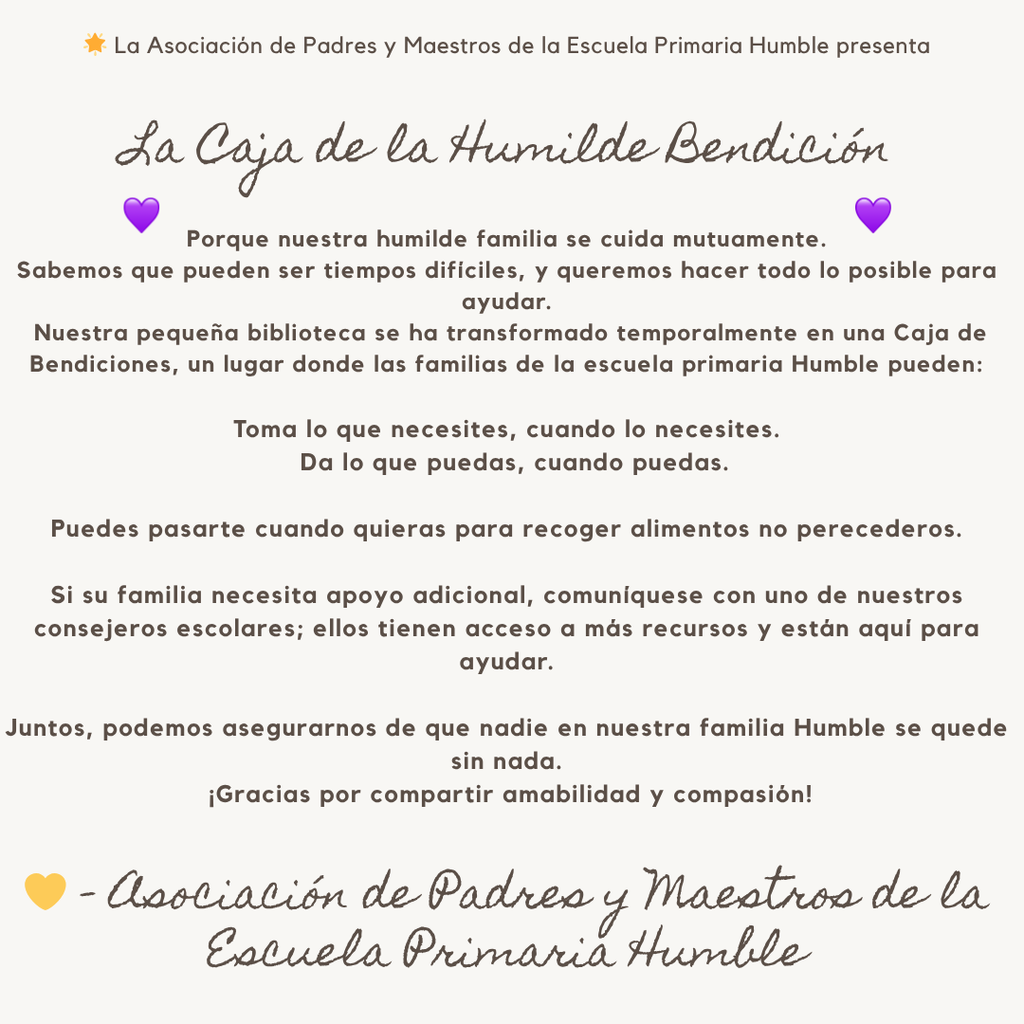 Blessing Box - Spanish