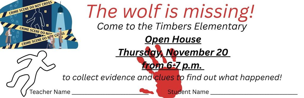 Timbers Fall Open House Mystery