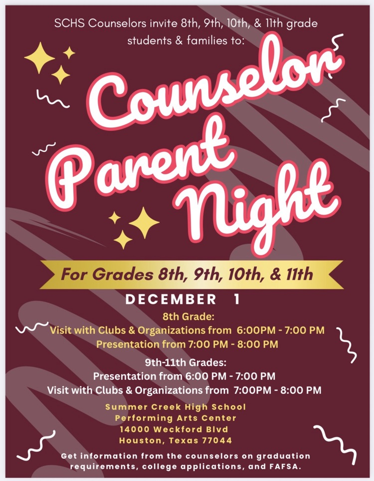 counselor parent night 
