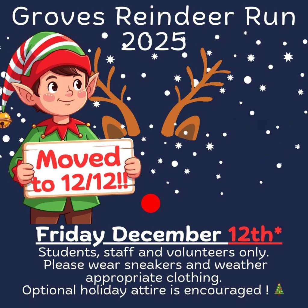 Groves Reindeer Run 2025 Friday, December 12