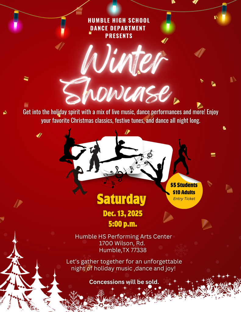 HHS Dance Department  Winter Showcase Flier