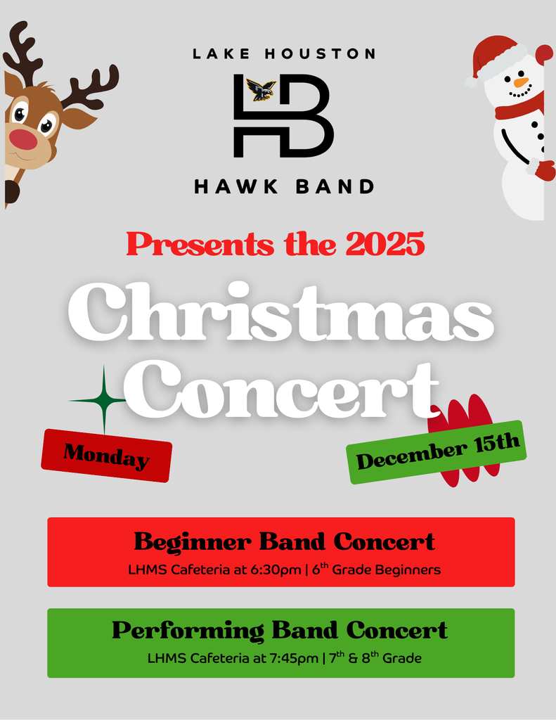 LHMS Band Christmas Concert Flyer
