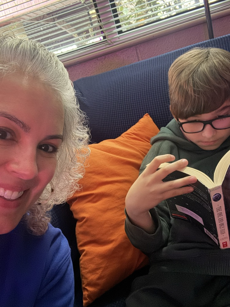 Ms. Rodriguez Happy her students are reading!