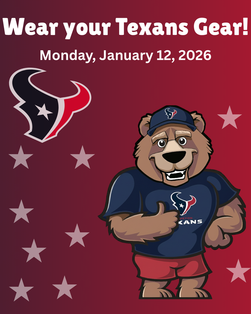 Wear your Houston Texans gear on Monday, January 12.