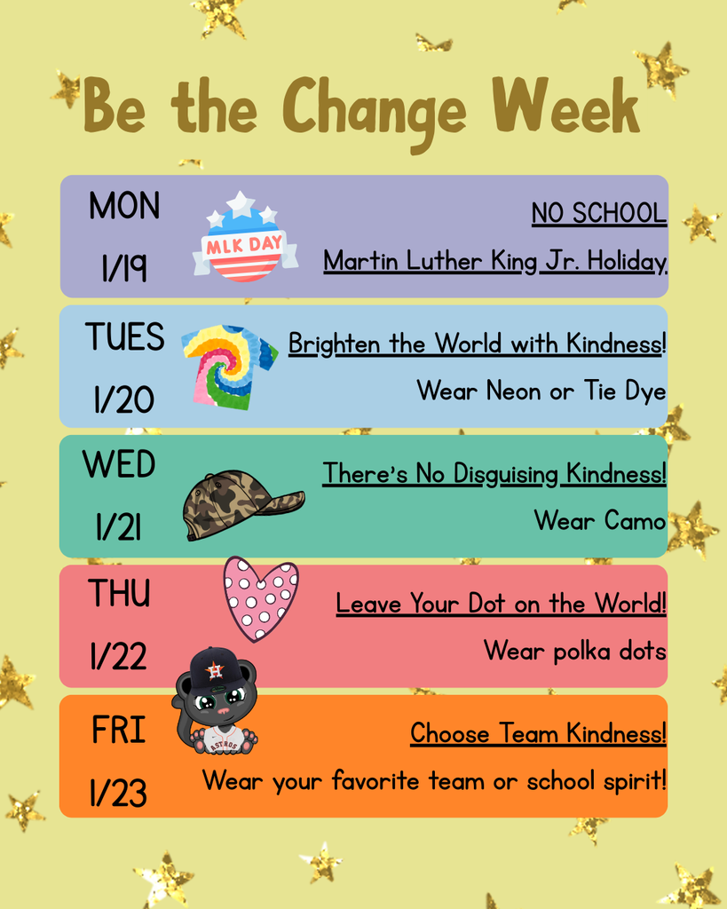 Be the change week graphic
