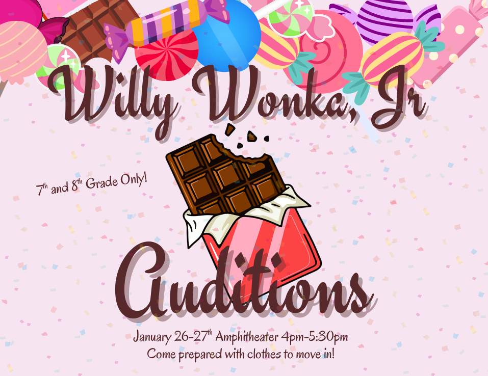 Willy Wonka Jr Auditions