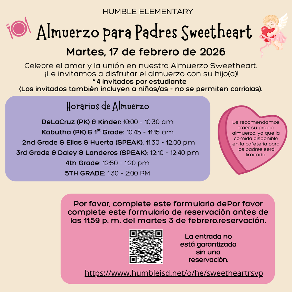 Sweetheart Lunch Invitation - Spanish