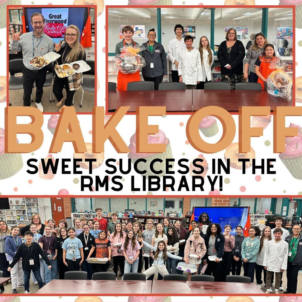 The 2026 Great Riverwood Bake Off in the Library was a sweet success! Thank you to the PTA for donating our prizes and for all the students who made this such a fun event!