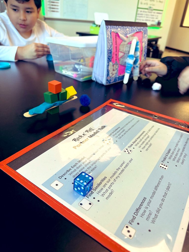 Picture of student weathering and erosion model.