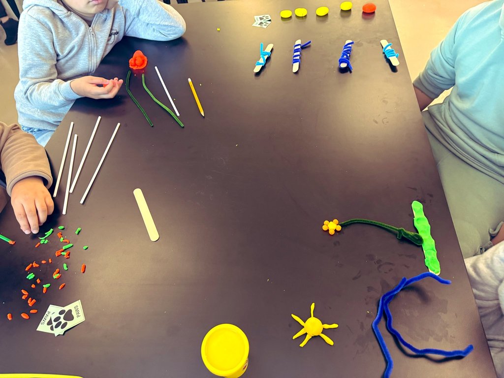 Picture of student weathering and erosion model.