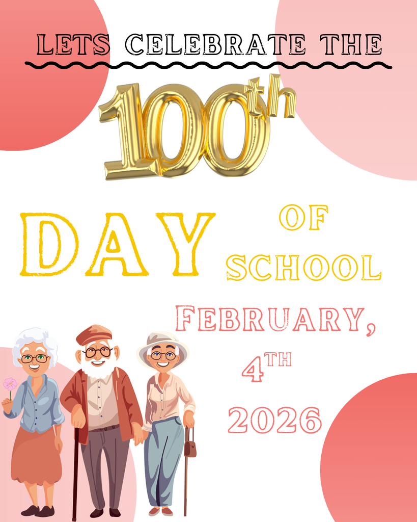 Woody says we’re 💯 days in and still crushing it! 🦝🎉 Join us as we celebrate the 100th Day of School on Wednesday, February 4th. Students are invited to dress up for the 100th day—let’s make it 100x fun! #100DaysOfLearning #WoodyApproved #WHE #SchoolCelebration #100DayStyle #ElementaryLife #MascotMagic