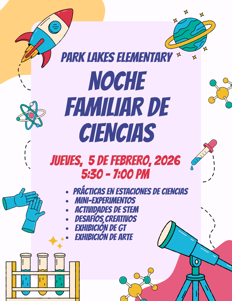 Science Family Night Flyer in Spanish