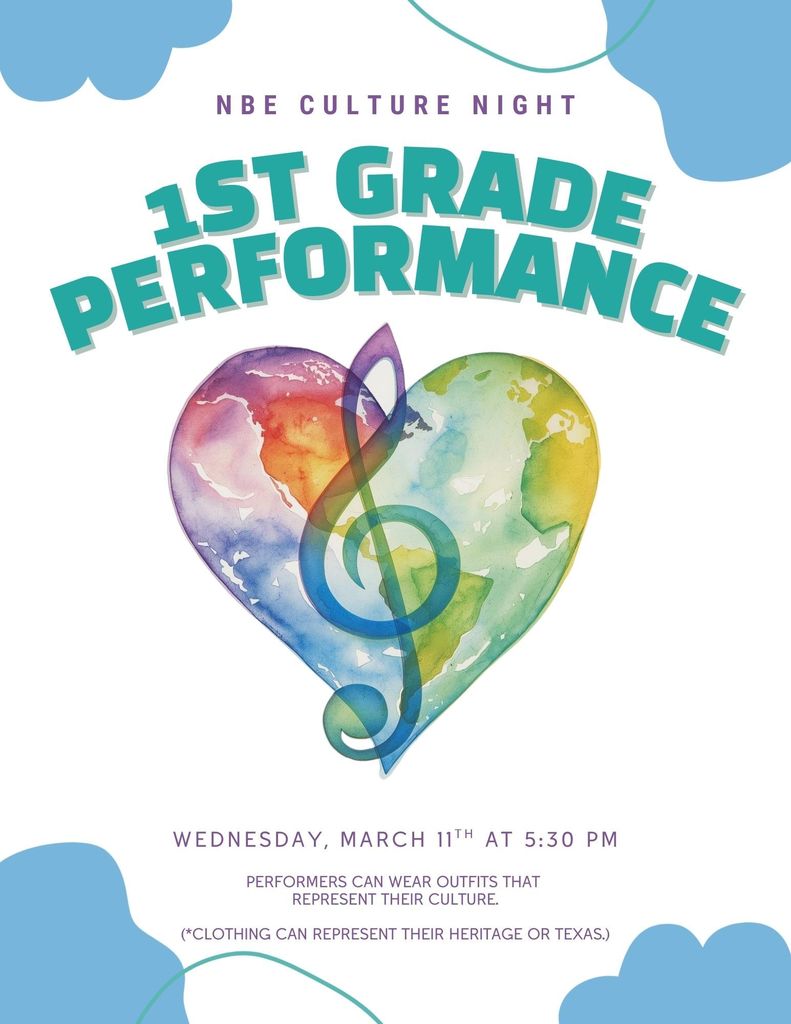 Flyer for 1st Grade Performance