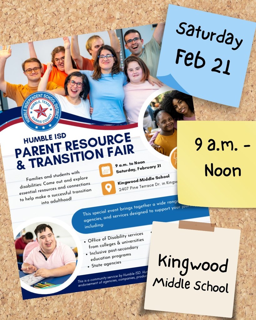 Humble ISD Transition Fair Flyer