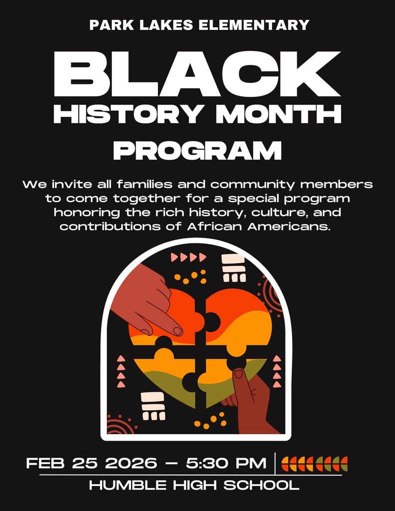 Black History Month program flyer