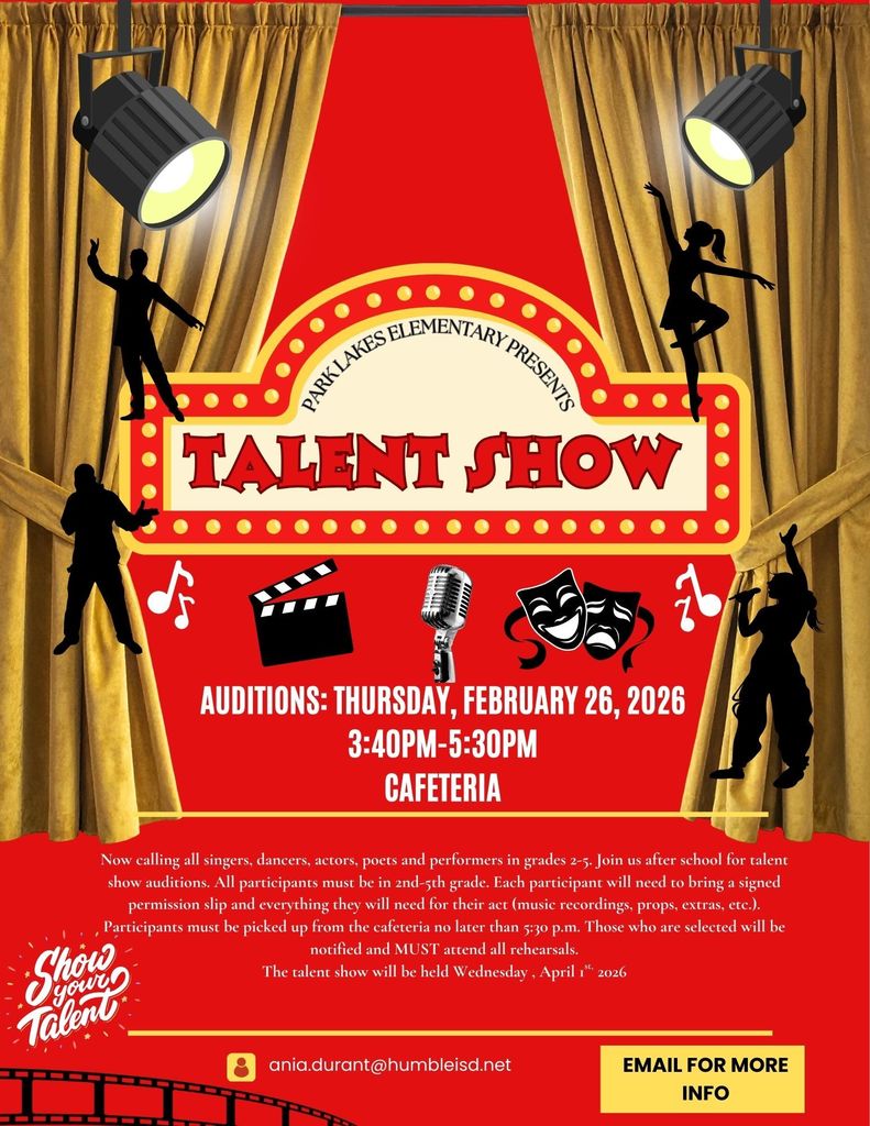 Talent Show Auditions Flyer