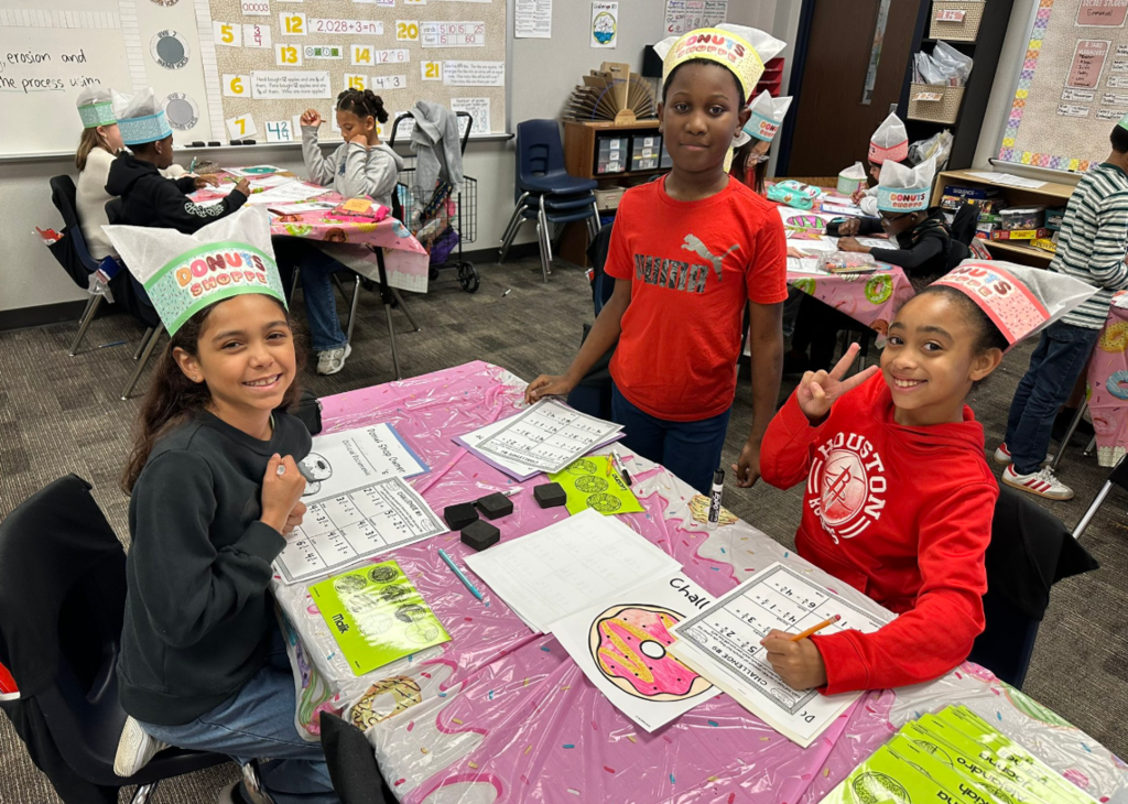 Fraction practice in Ms. Welch's class