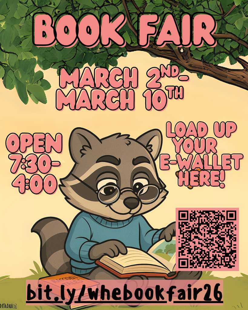 BOOK FAIR IS BACK! 🎉📚 🗓 March 2–10 | ⏰ 7:30–4:00 📲 Load your e-wallet here: bit.ly/whebookfair26