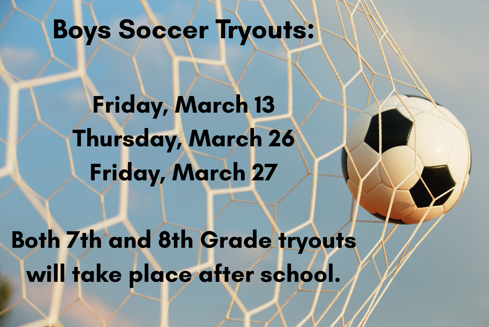 boys soccer tryouts