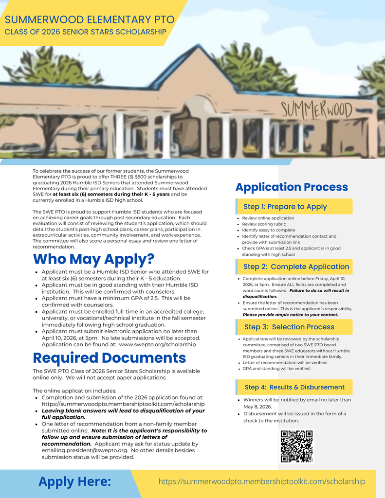 Summerwood Scholarship