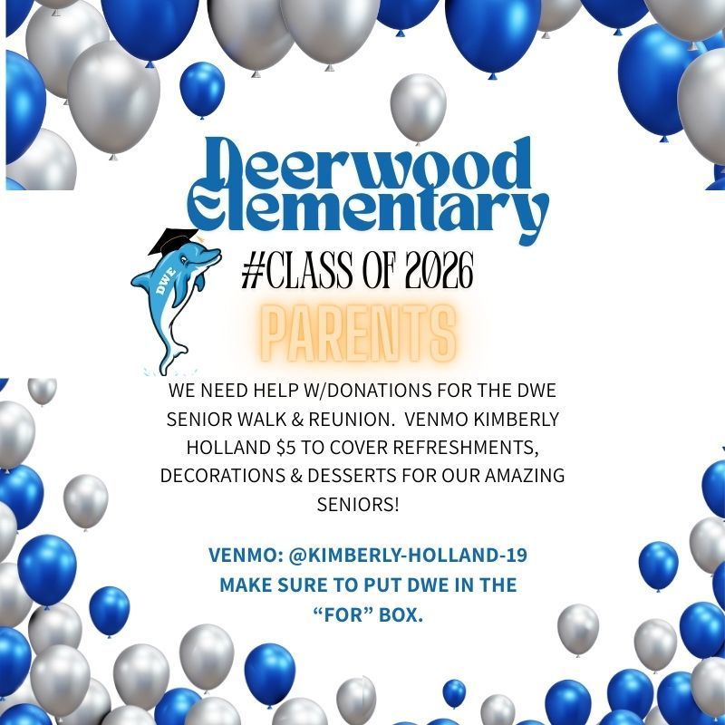 DWE Senior Walk & Reunion May 15th at 2:00