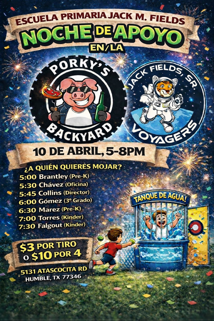 Porky's Backyard Spirit Night-Spanish