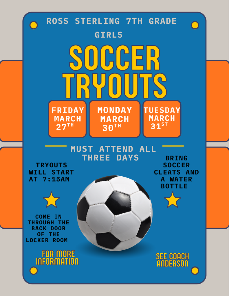 7th Grade Girls Soccer Tryouts