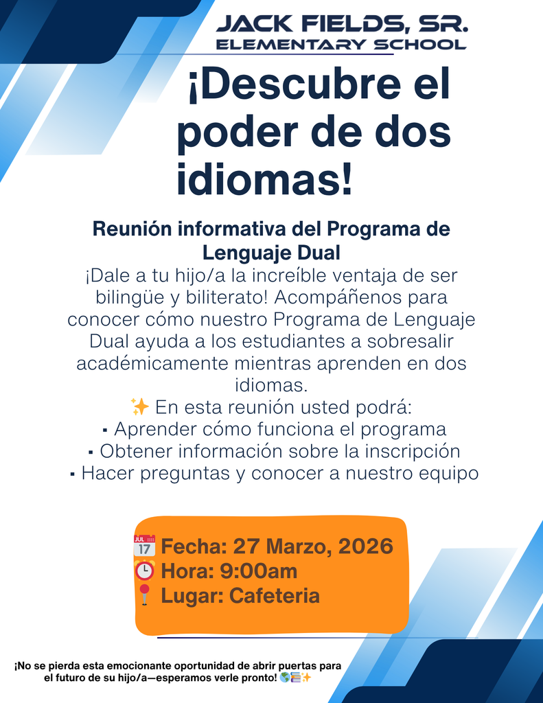 dual language meeting flyer -spanish
