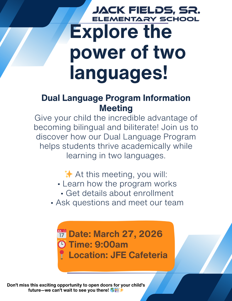 Dual Language Information Meeting – March 27, 2026