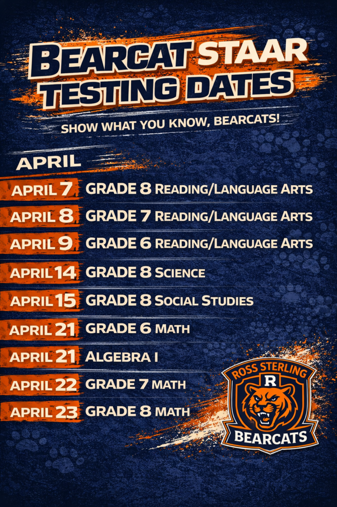 STAAR Testing Calendar