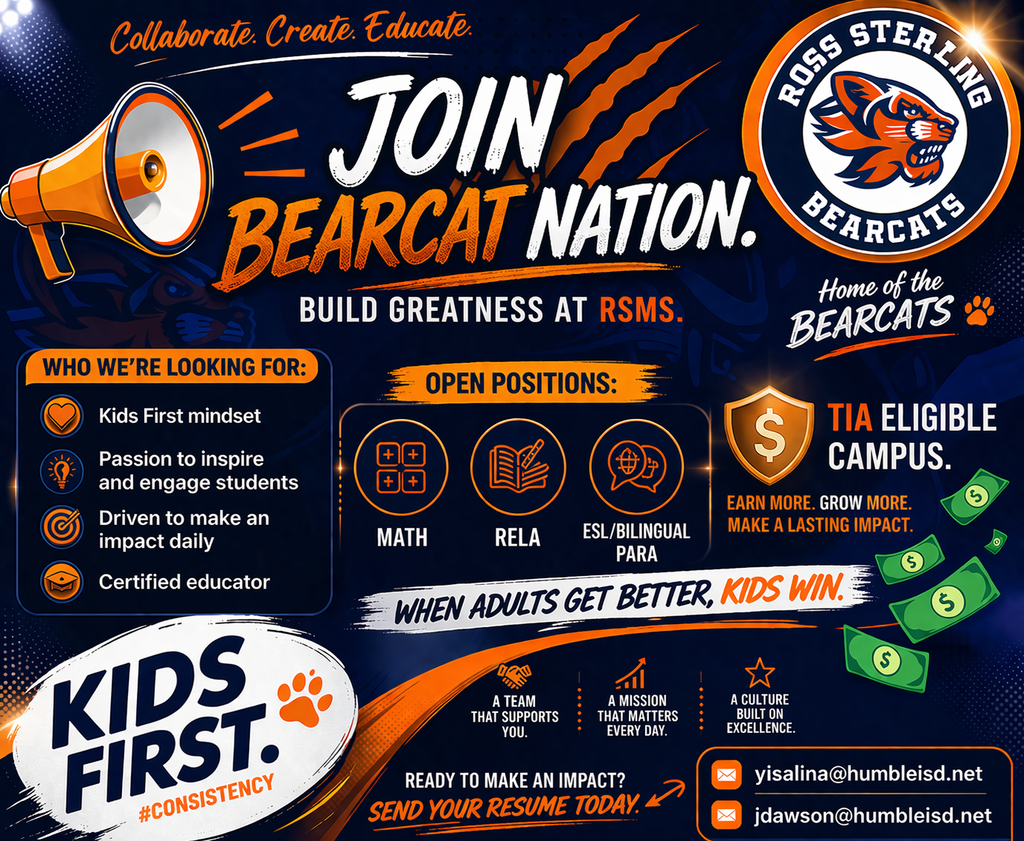 Join the Team at Ross Sterling Middle School